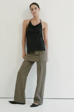 Skirts*St. Agni Utilitarian Pocket Mini Skirt - Kelp