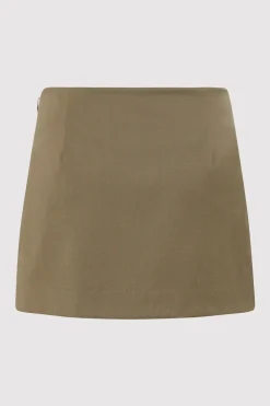 Skirts*St. Agni Utilitarian Pocket Mini Skirt - Kelp