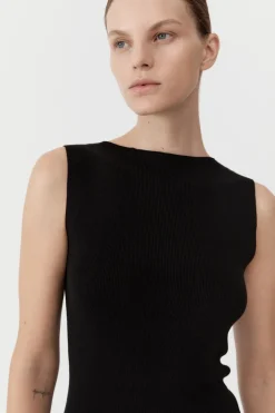Knitwear*St. Agni Vas Knit Mini Dress - Black