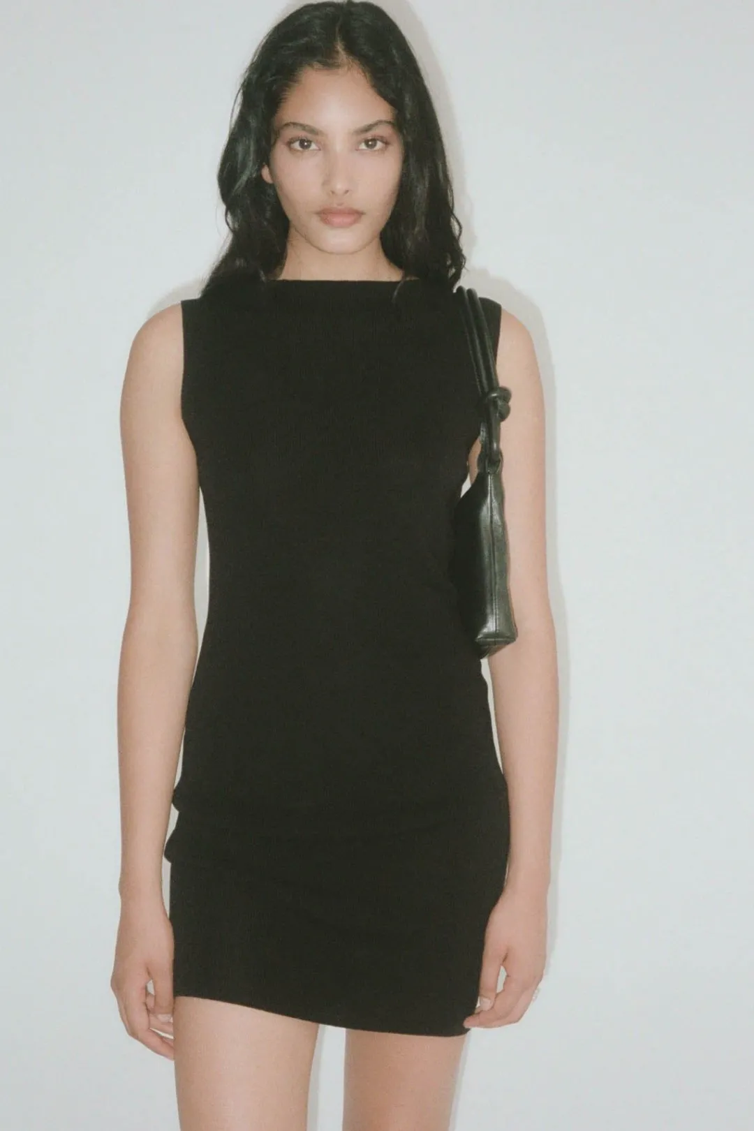 Knitwear*St. Agni Vas Knit Mini Dress - Black
