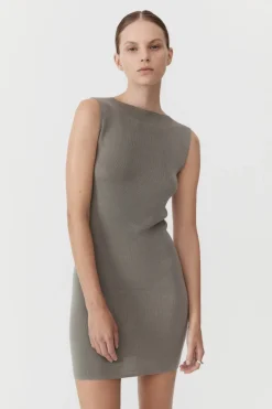 Knitwear*St. Agni Vas Knit Mini Dress - Shadow