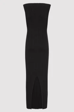 Knitwear*St. Agni Vas Pleat Knit Dress - Black