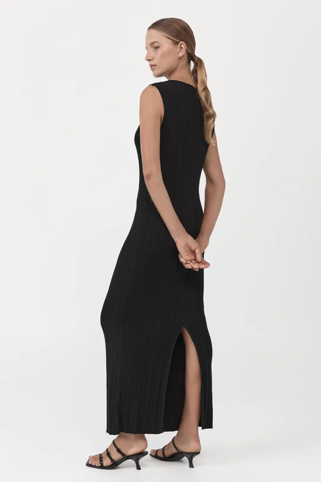 Dresses*St. Agni Vas Pleat Knit Dress - Black