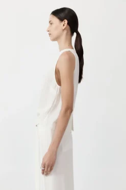 Tops*St. Agni Viscose Shell Top - Off White