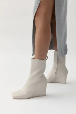 Boots*St. Agni Wedge Boot - Cool White