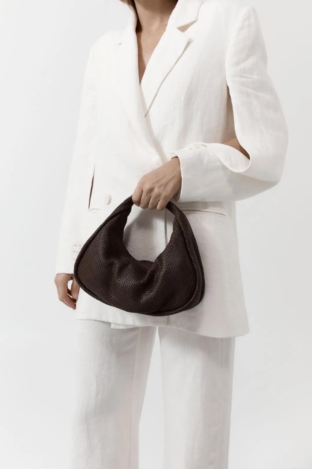 Bags*St. Agni Woven Bon Bon Bag - Chocolate