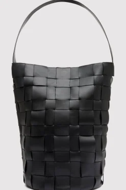 Bags*St. Agni Woven Bucket Bag - Black