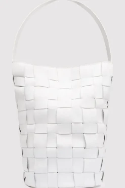 Unisex*St. Agni Woven Bucket Bag - White