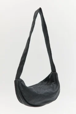 Bags*St. Agni Woven Crescent Bag - Black