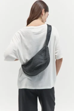 Bags*St. Agni Woven Crescent Bag - Black