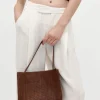 Bags*St. Agni Woven Minimal Mini Tote - Antique Tan
