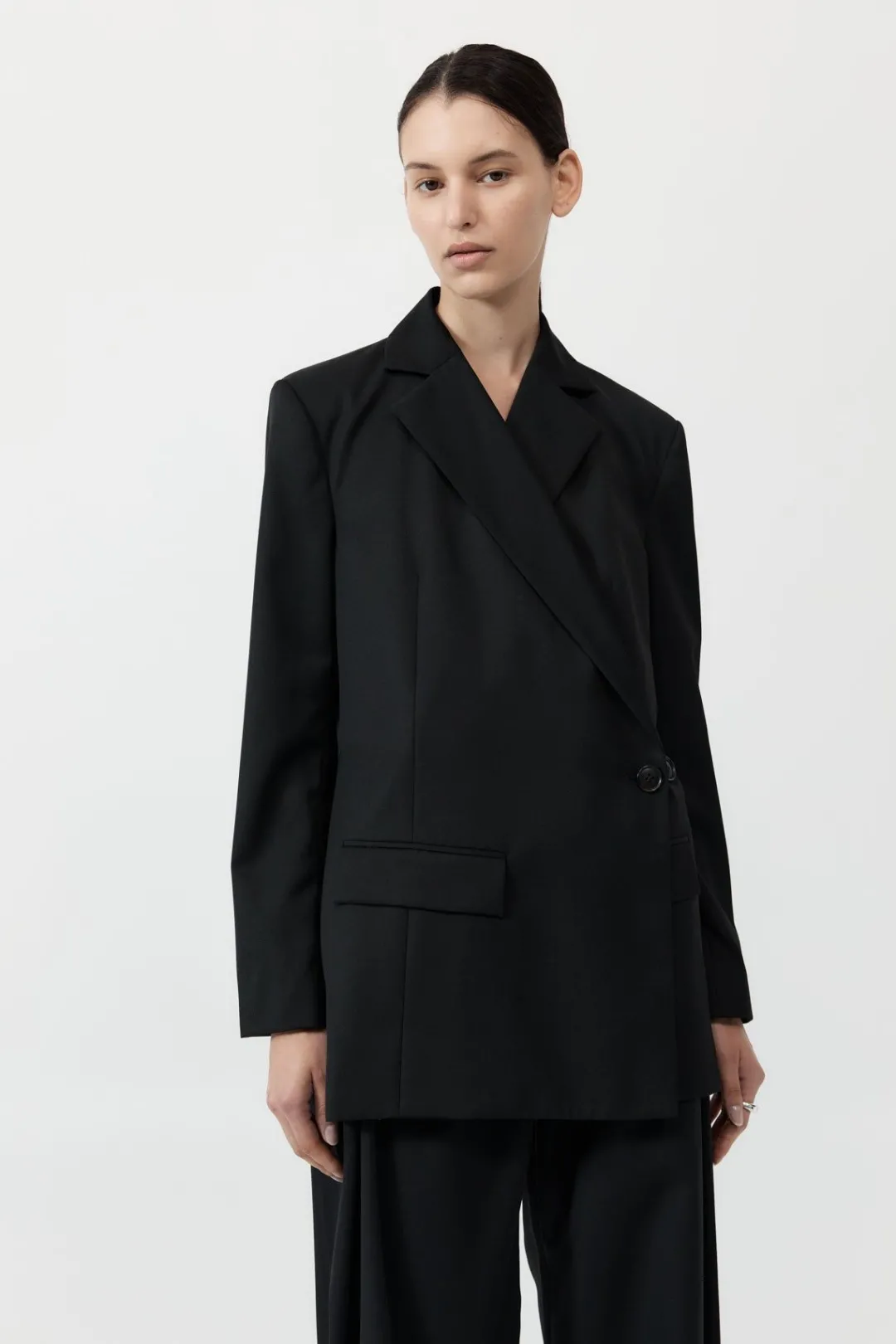 Jackets*St. Agni Wrap Blazer - Black