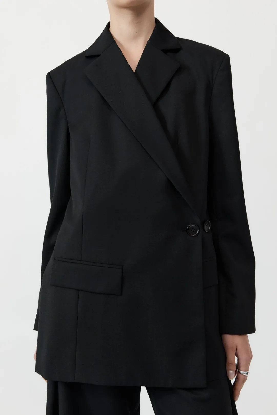 Jackets*St. Agni Wrap Blazer - Black