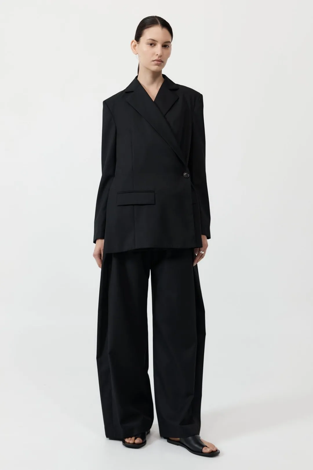 Jackets*St. Agni Wrap Blazer - Black