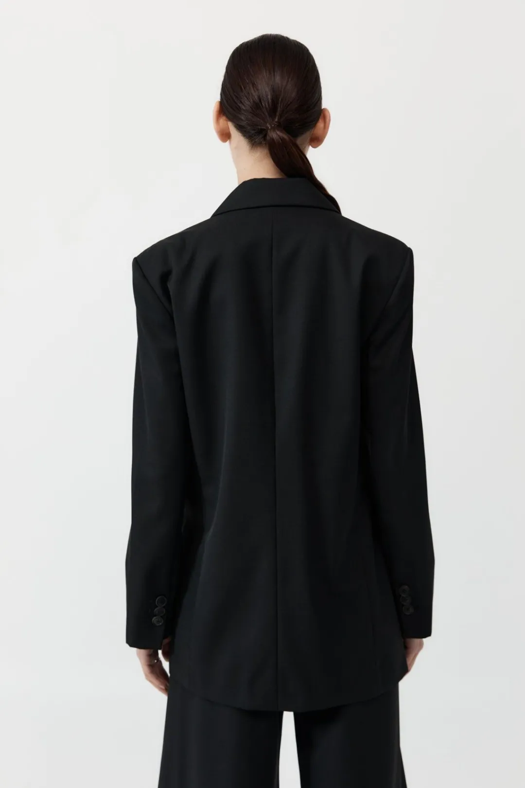 Unisex*St. Agni Wrap Blazer - Black