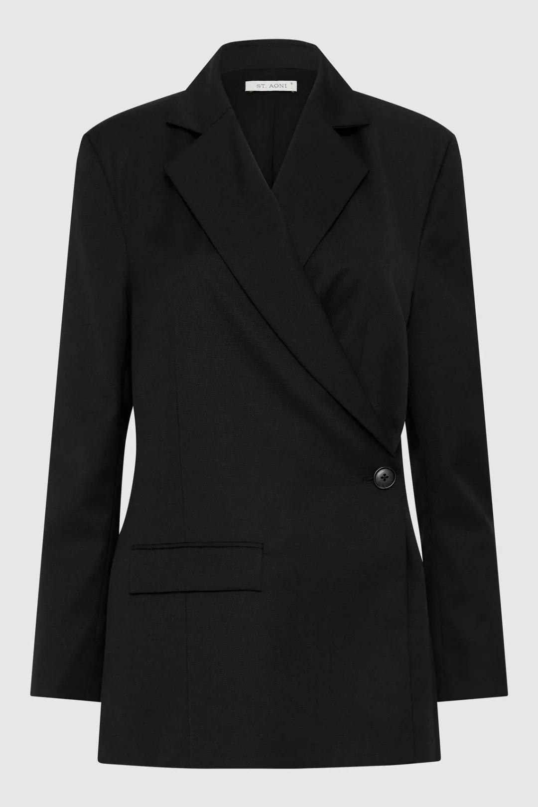 Unisex*St. Agni Wrap Blazer - Black