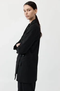 Tailoring*St. Agni Wrap Blazer - Black