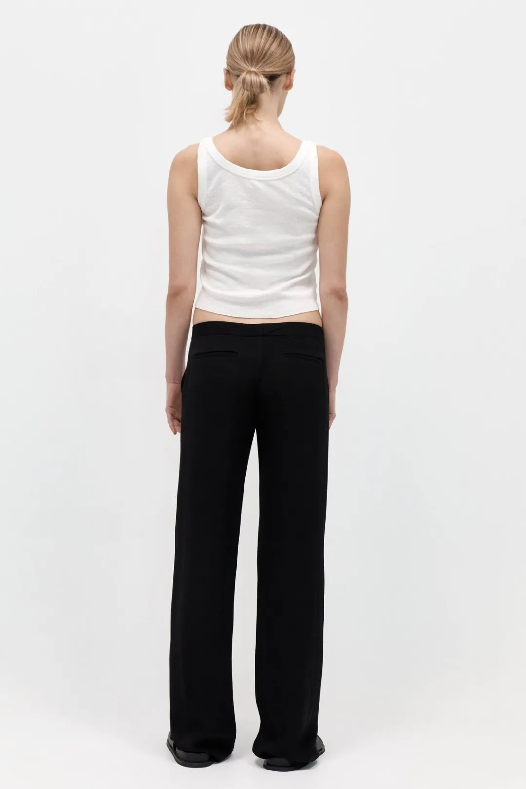 Pants*St. Agni Zip Detail Trousers - Black