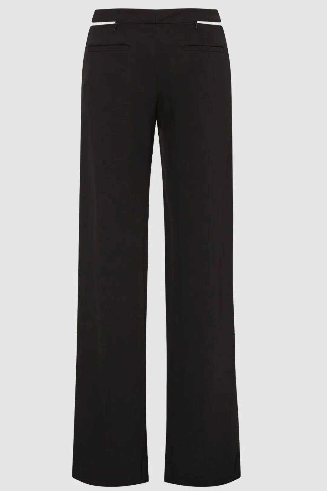Pants*St. Agni Zip Detail Trousers - Black