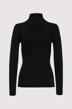 Tops*St. Agni Zip Front Top - Black